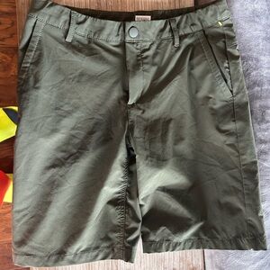 Olive Green Kids Hybrid Shorts
